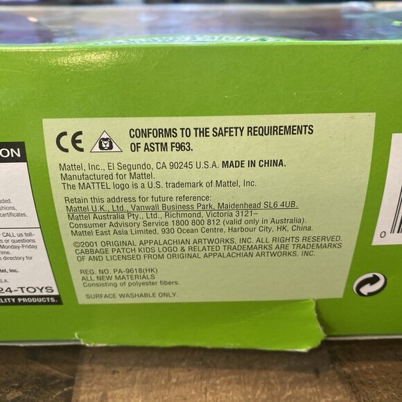 Mattel 2001 Cabbage Patch Kids Sing N Go Triplets 8.5" Baby Dolls & Carrier Rare - Picture 14 of 14